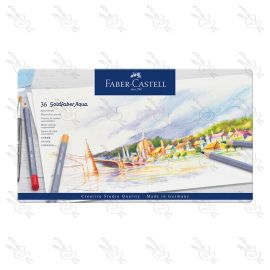 ESTUCHE DE 36 LAPICES ACUARELABLES FABER CASTELL GOLDFABER AQUA