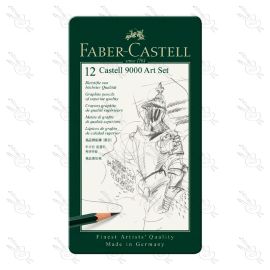 ESTUCHE DE 12 LAPICÉS FABER CASTELL 9000 ART SET