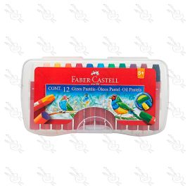 ESTUCHE RIGIDO DE 12 ÓLEOS PASTEL FABER CASTELL