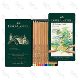 ESTUCHE DE 12 LAPICES FABER CASTELL PASTEL PITT
