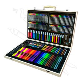 CAJA DE MADERA ARTÍSTICA PARA NIÑOS 220 PCS