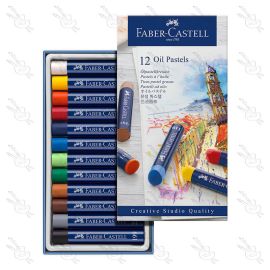 ESTUCHE DE 12 TIZAS OLEO PASTEL FABER CASTELL