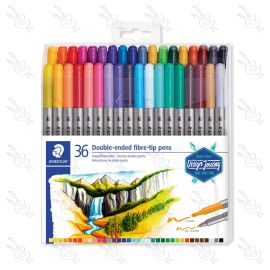 MARCADORES DOBLE PUNTA DE FIBRA 3200 STAEDTLER X36