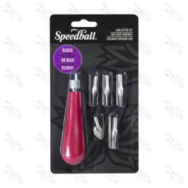 SET DE GUBIAS SPEEDBALL PARA LINOLEO X6 PIEZAS