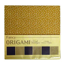 BLOCK DE 40 HOJAS DECORADAS ORIGAMI 15 X 15 CM