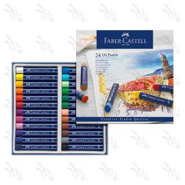ESTUCHE DE 24 TIZAS OLEO PASTEL FABER CASTELL