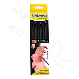 SET DE X6 LAPICES SOFT TONOS PIEL LAYCONSA