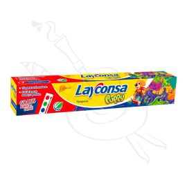 SET DE 7 TEMPERAS COLORES BÁSICOS + PINCEL + PALETA PLÁSTICA LAYCONSA PUPPY