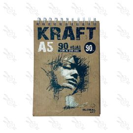 BLOCK BITÁCORA SKETCH KRAFT GLOBAL ART A5