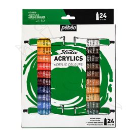 SET DE X24 ACRÍLICOS EN TUBO PEBEO 12ML
