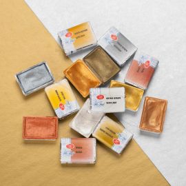 ACUARELA WHITE NIGHTS PASTILLA COLORES METÁLICOS