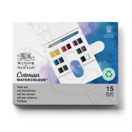 SET DE ACUARELAS COTMAN W&N M/GODETS X14 PASTILLAS