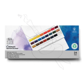 SET DE ACUARELAS COTMAN W&N GODETS ENTERO X24 PASTILLAS