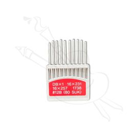 AGUJA PARA MAQUINA DE COSER DBx1 16X231 16X257 1738 #12B (80 SUK)
