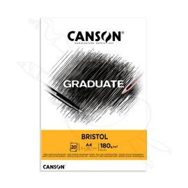 BLOCK CANSON GRADUATE BRISTOL A4