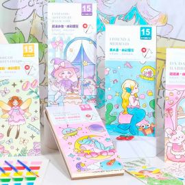 BLOCK #15 PARA PINTAR + ACUARELAS Y PINCEL