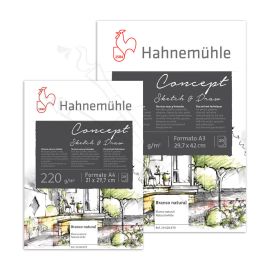 BLOCK HAHNEMÜHLE CONCEPT EMPASTADO 220GRS
