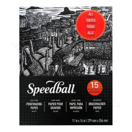 BLOCK DE PAPEL PARA IMPRESIÓN SPEEDBALL 27.9CM X 35.6CM