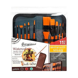 SET DE PINCELES GIORGIONE PARA ACUARELAS X11 PIEZAS