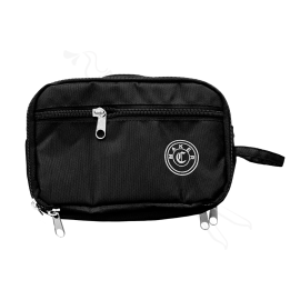 CARTUCHERA COLOR NEGRO 3 COMPARTIMIENTOS