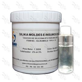 CAUCHO DE SILICONA SILIKA RTV  TIPO 4 + CATALIZADOR - 2 PIEZAS