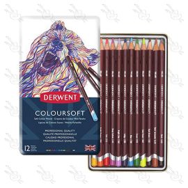 LÁPICES DE COLORES DERWENT COLOURSOFT X12