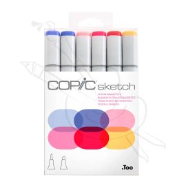 SET X6 DE MARCADORES COPIC SKETCH TONOS FLOREADOS 2