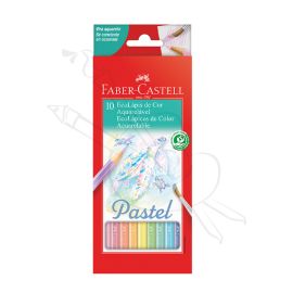 ECOLÁPICES DE COLOR ACUARELABLES PASTEL FABER CASTELL X10