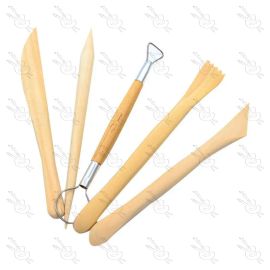 ESTECAS DE MADERA PARA ESCULTURA X4 + 1 DEVASTADOR