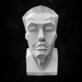 CALCO DE YESO FACETADO HOMBRE 2