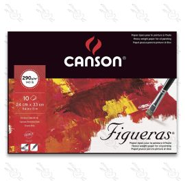 BLOCK CANSON FIGUERAS EMPASTADO 290GRS 24 X 33CM