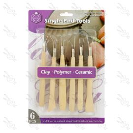 HERRAMIENTAS PARA ARCILLA 6 PIEZAS
