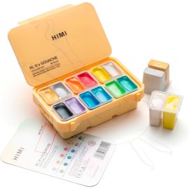 SET DE GOUACHES HIMI METALLIC X12 12 ML