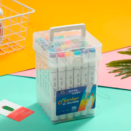 SET DE x36 MARCADORES CON DOBLE PUNTA LANKE MARKER