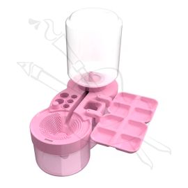 LAVAPINCELES CON DEPOSITO + PALETA ROSADO