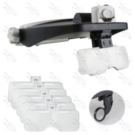 LENTES LUPA CON LUZ LED MG81001(RD)