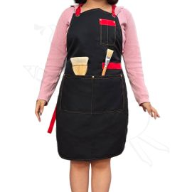 MANDIL PARA PINTOR TIPO 1 - NEGRO Y ROJO