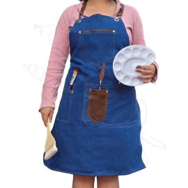 MANDIL PARA PINTOR TIPO 2 - AZUL OSCURO