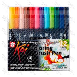 MARCADORES DE PINCEL FLEXIBLE SAKURA X12