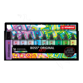 RESALTADORES STABILO BOSS ORIGINAL ARTY TONOS FRÍOS - 10 UND