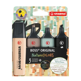 RESALTADORES STABILO BOSS NATURE COLORS - 70/4-2-5