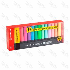 RESALTADORES STABILO BOSS ORIGINAL - 15 UND