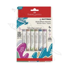 MARCADORES METALICOS SHAKE Y PAINT - FABER CASTELL