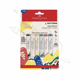 MARCADORES BASICOS SHAKE Y PAINT - FABER CASTELL