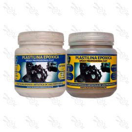 MASILLA EPOXICA SILIKA 2 COMPONENTES 500 GRS COLOR GRIS