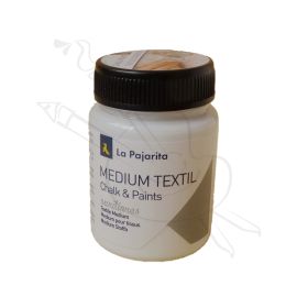 BARNIZ AL AGUA MEDIUM TEXTIL LA PAJARITA POTE 75 ML