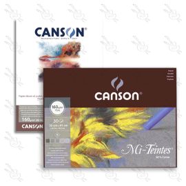 BLOCK MI-TEINTES EMPASTADO CANSON TONOS FRIOS 160GRS