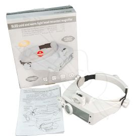 LENTES LUPA CON LUZ LED MG81007-RD