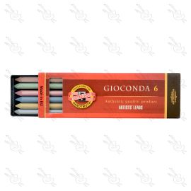 SET X6 MINAS DE GRAFITO GIOCONDA KOH-I-NOOR METALIZADO