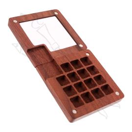 MINI PALETA IMANTADA DE MADERA PARA ACUARELA